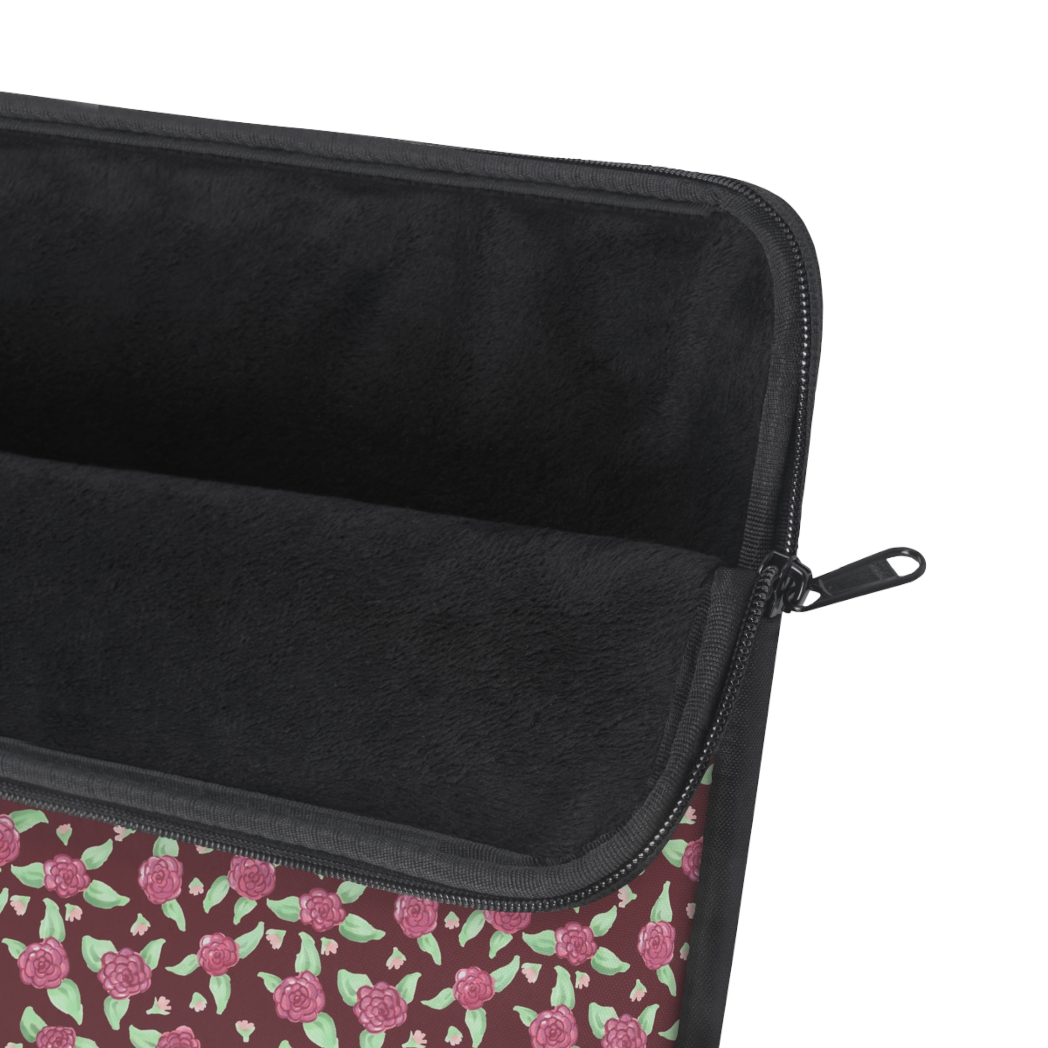 Laptop Sleeve in Maroon Rose Print