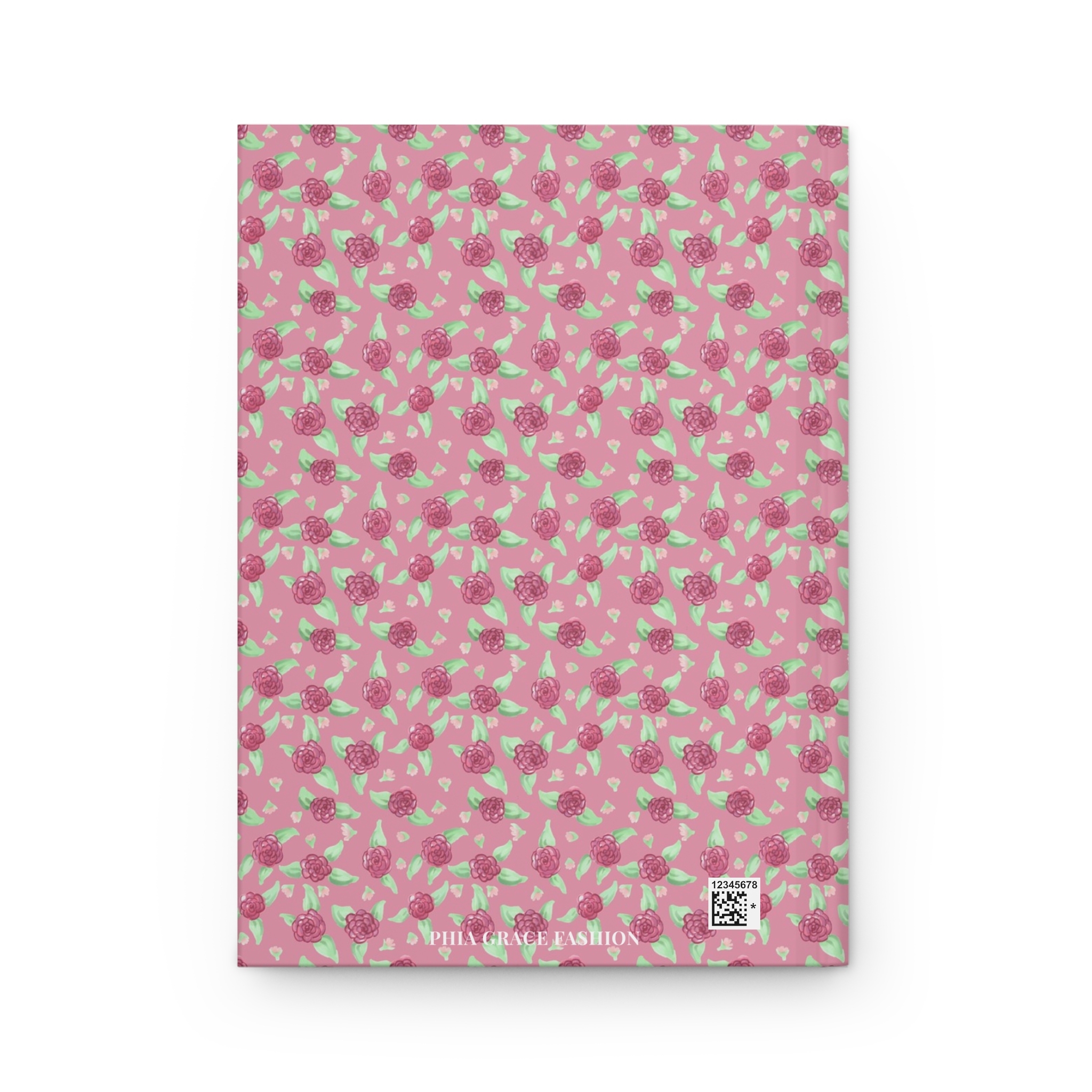 Hardcover Journal Matte in Pink Rose Print