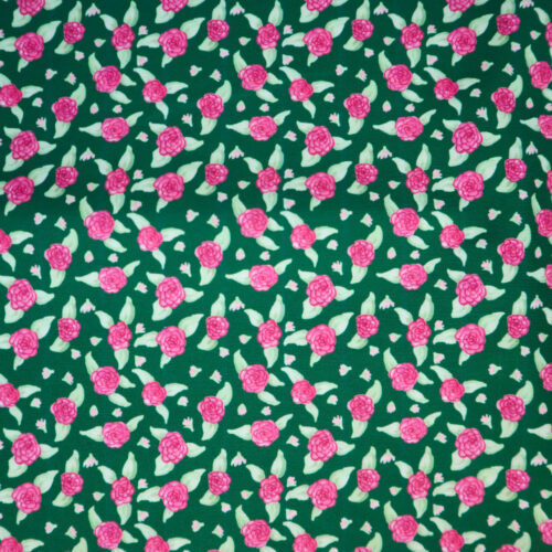 Romper in Green Rose Print