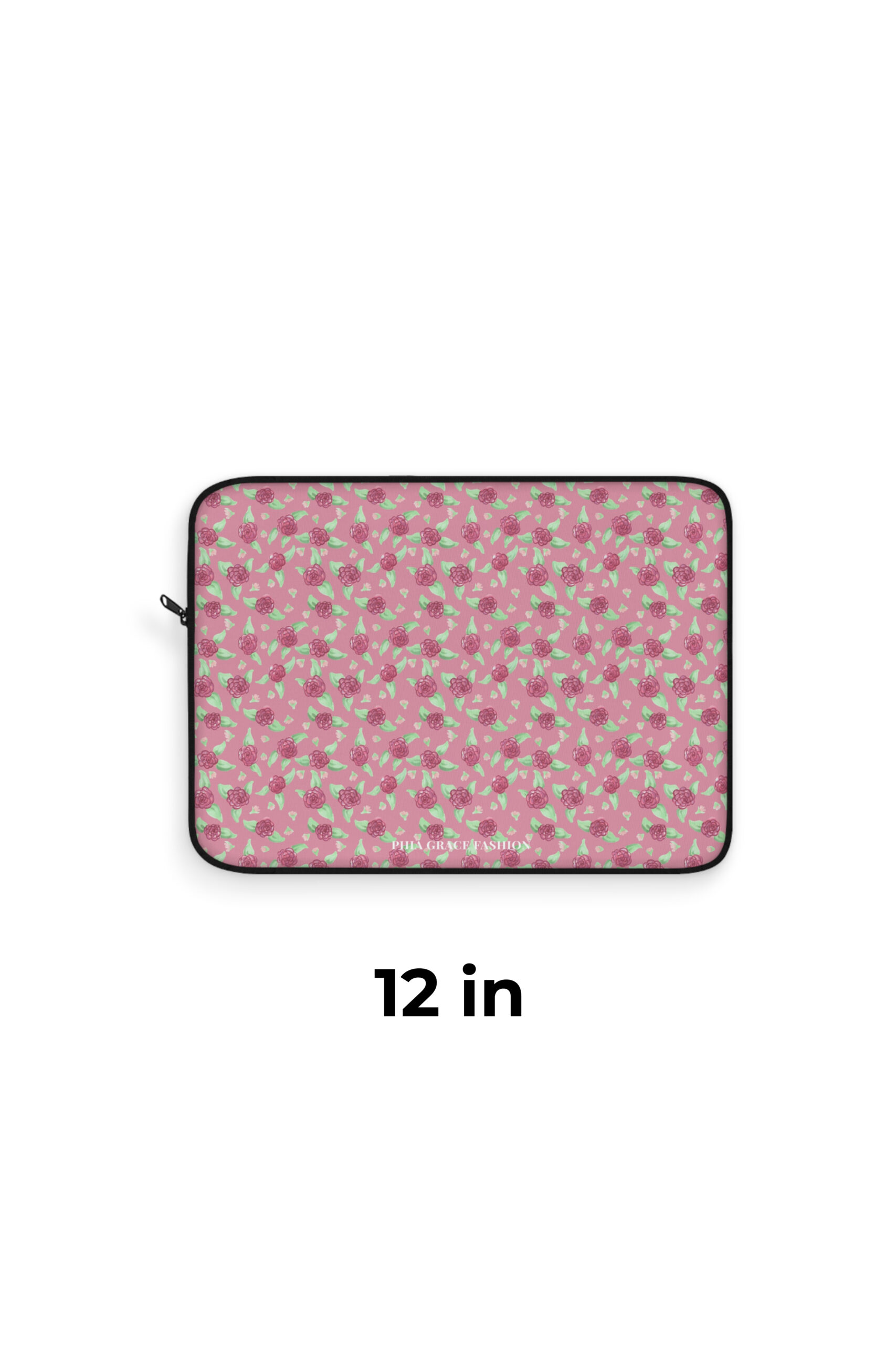Laptop Sleeve in Pink Rose Print