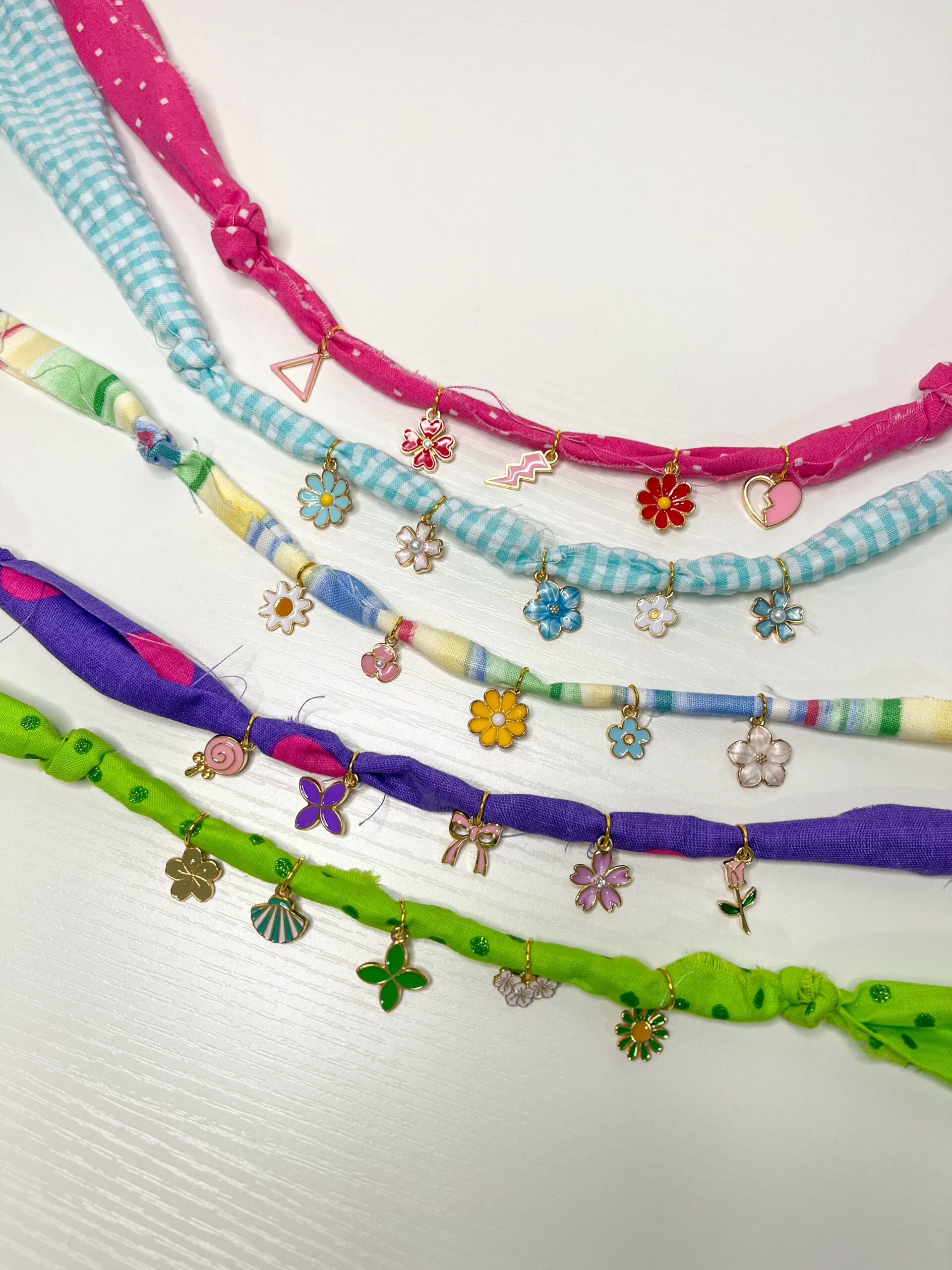 Surprise Fabric Charm Necklace