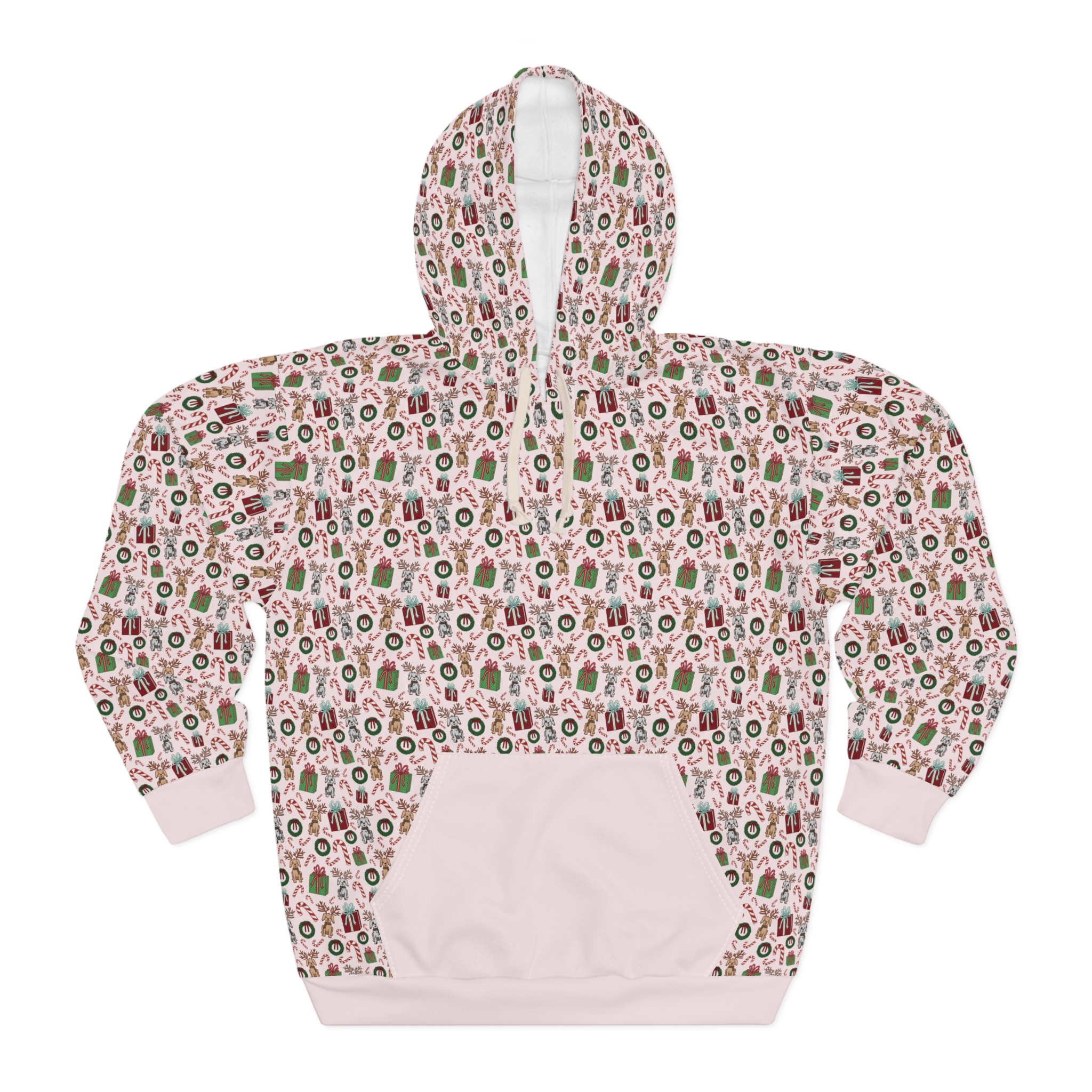 15235396016172462522_2048.jpeg Pink Christmas Pullover Hoodie