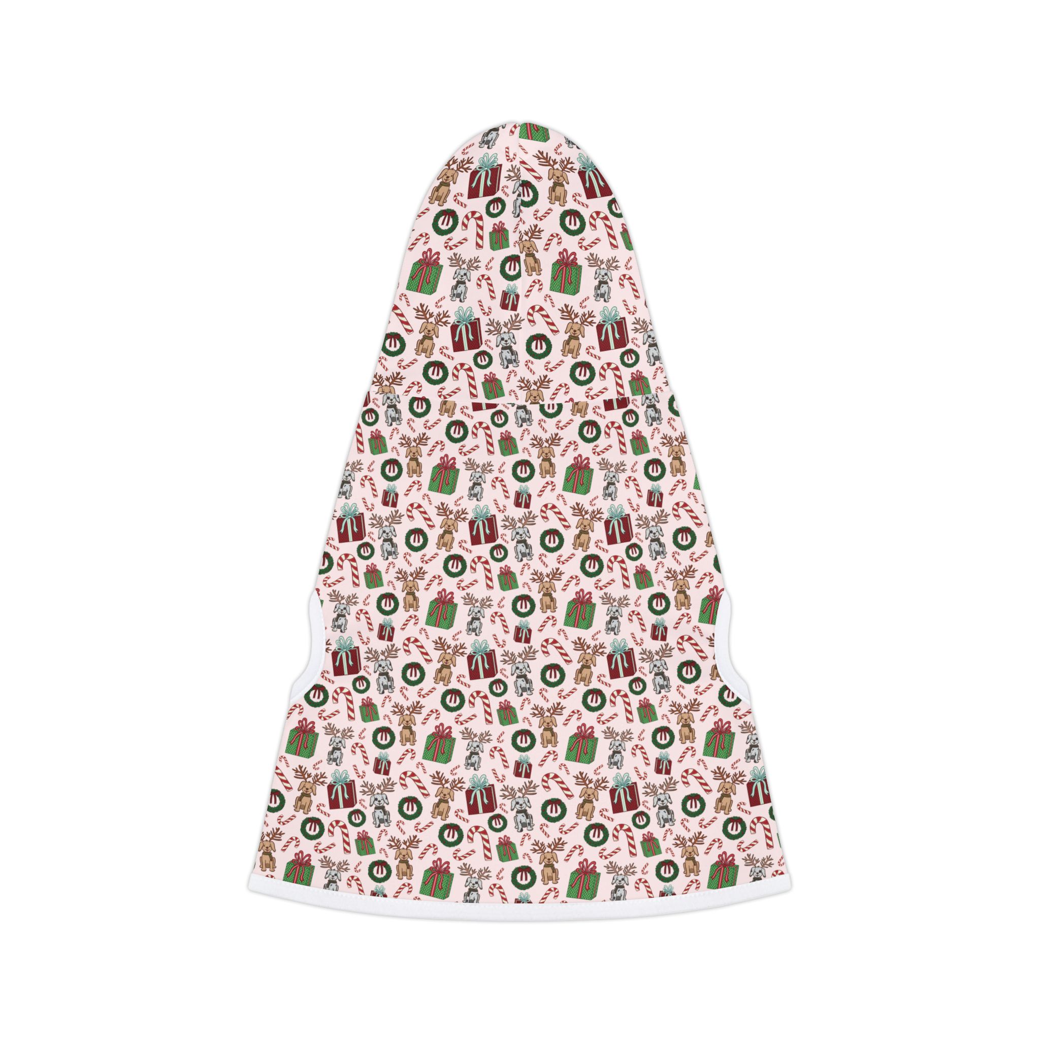 Pink Christmas Pet Hoodie