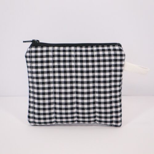 IMG_6076 Keychain Clutch Wallet in Black and White Gingham