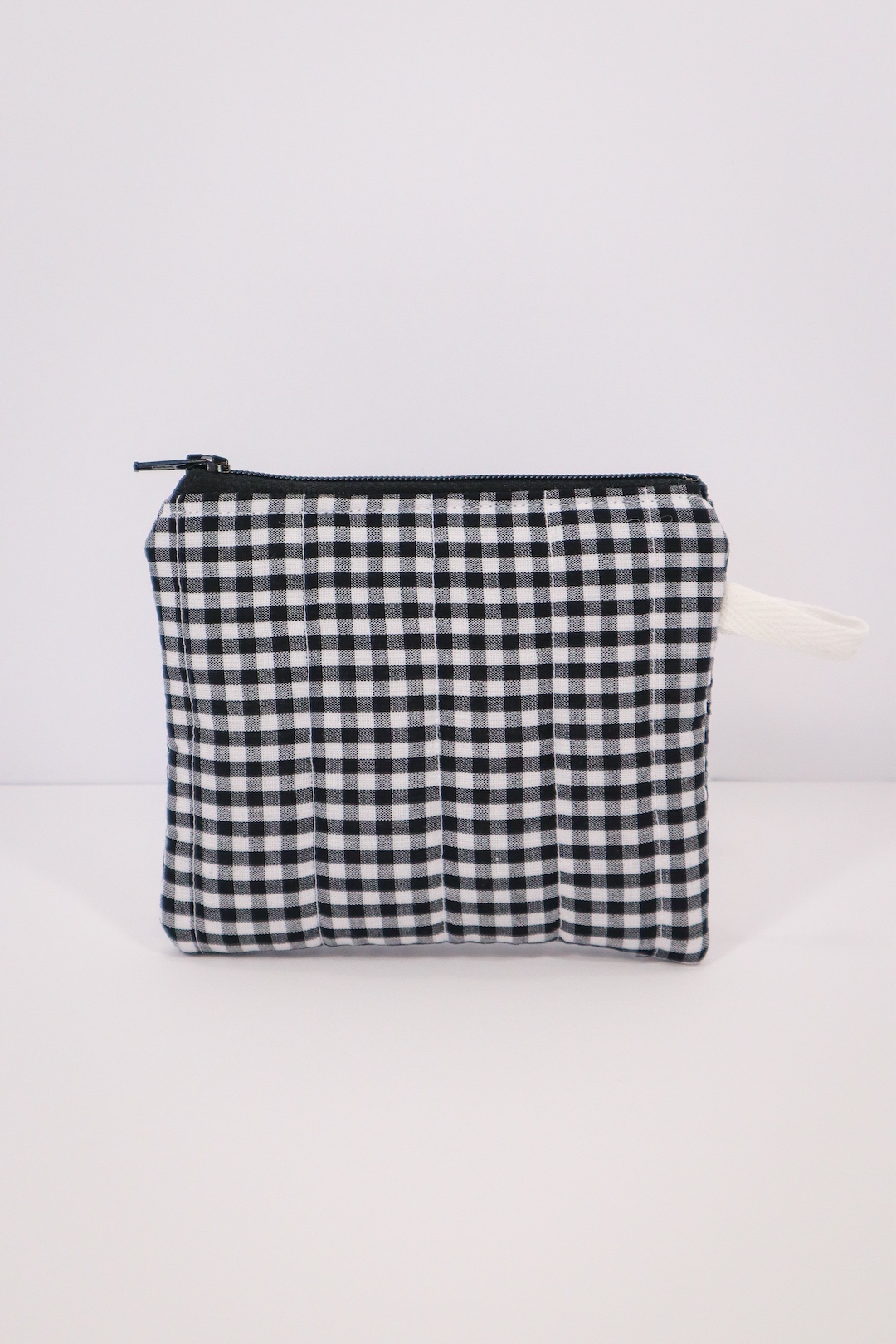IMG_6076 Keychain Clutch Wallet in Black and White Gingham
