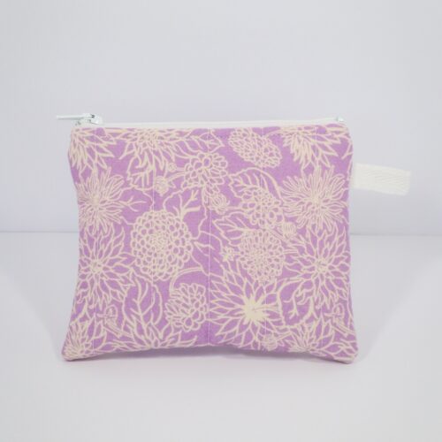 Keychain Clutch Wallet in Lilac Floral