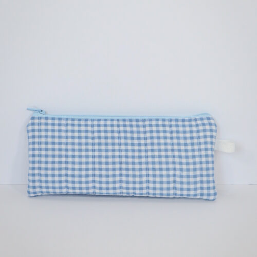 IMG_6096 Pencil Pouch in Light Blue Gingham