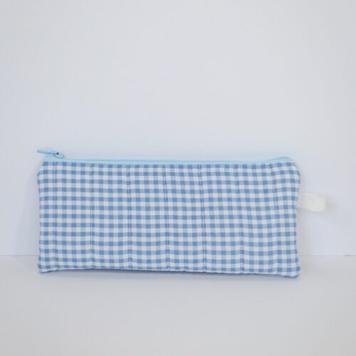 IMG_6096 Pencil Pouch in Light Blue Gingham