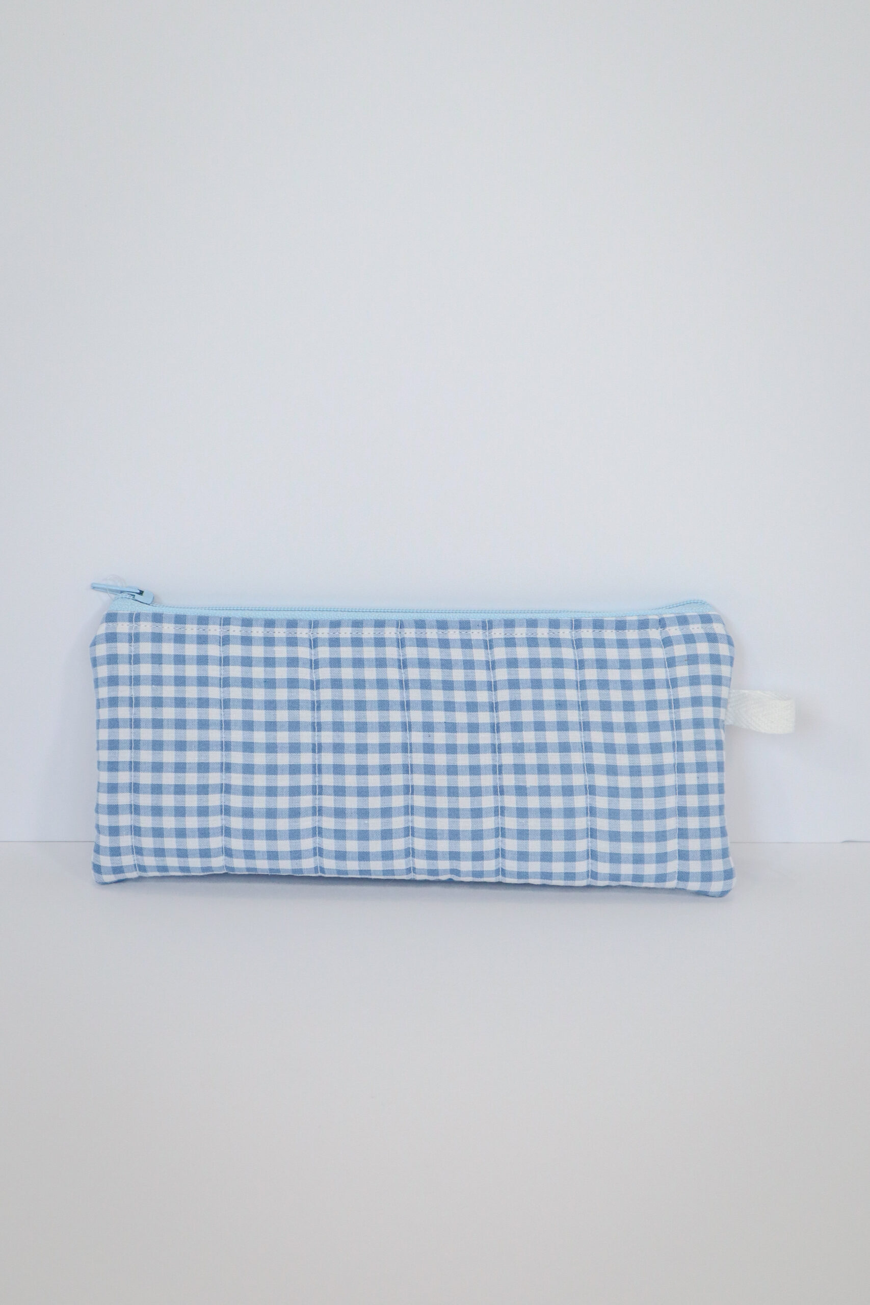 IMG_6096 Pencil Pouch in Light Blue Gingham