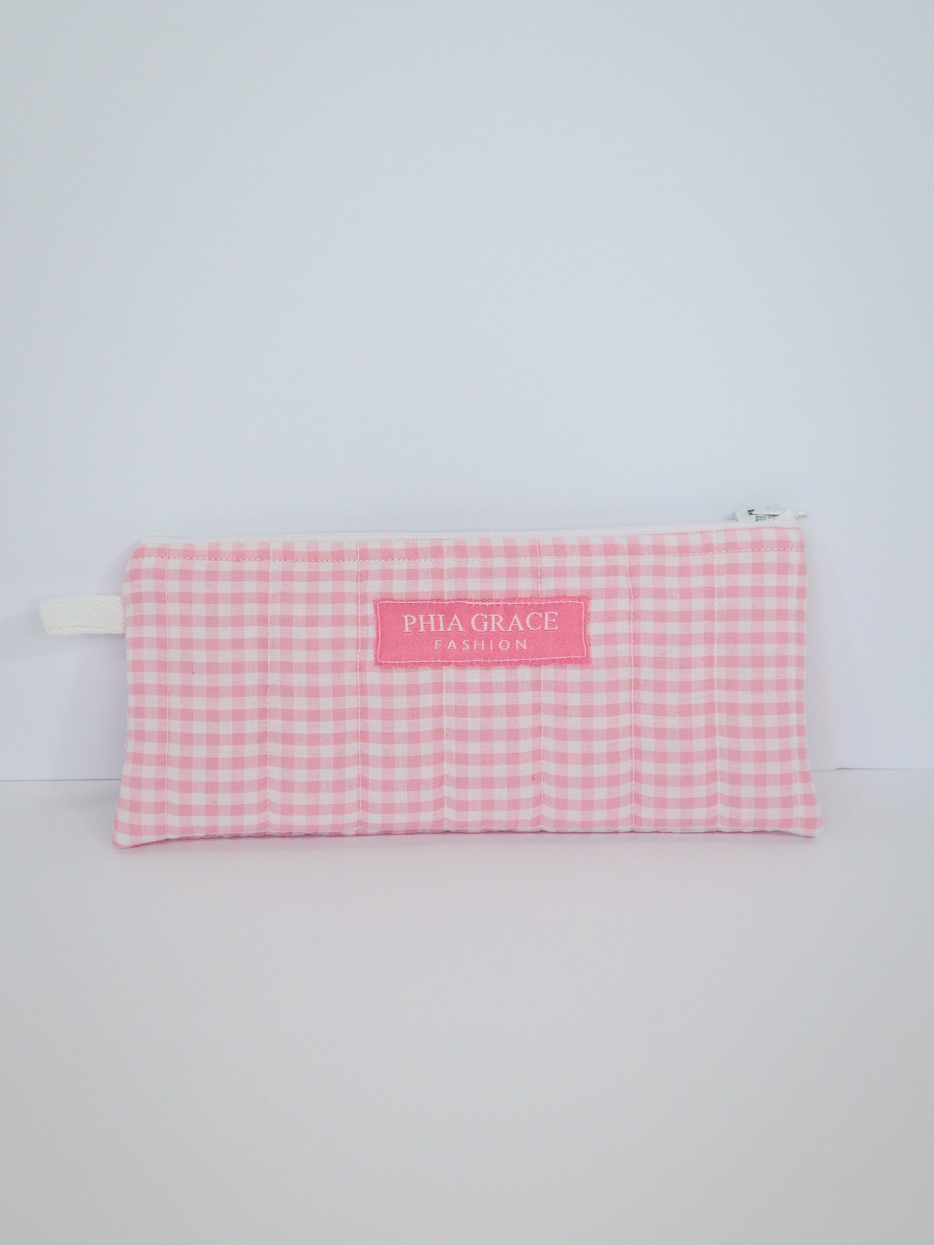 IMG_6101 Pencil Pouch in Pink Gingham
