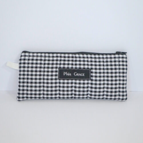 IMG_6108 Pencil Pouch in Black and White Gingham