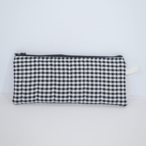 IMG_6109 Pencil Pouch in Black and White Gingham