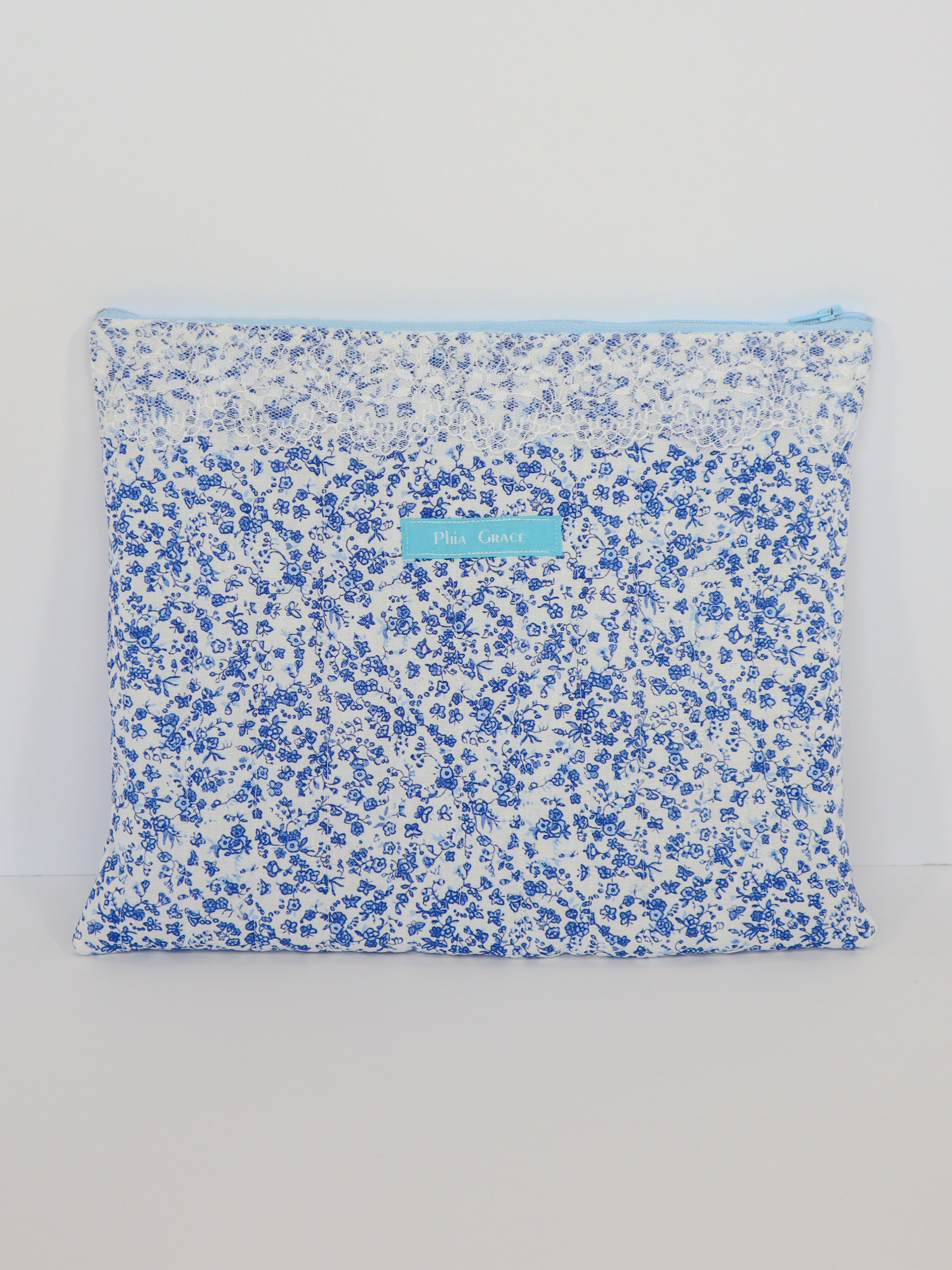 IMG_6125 iPad Case in Blue and White Floral