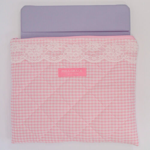 IMG_6136 iPad Case in Pink Gingham