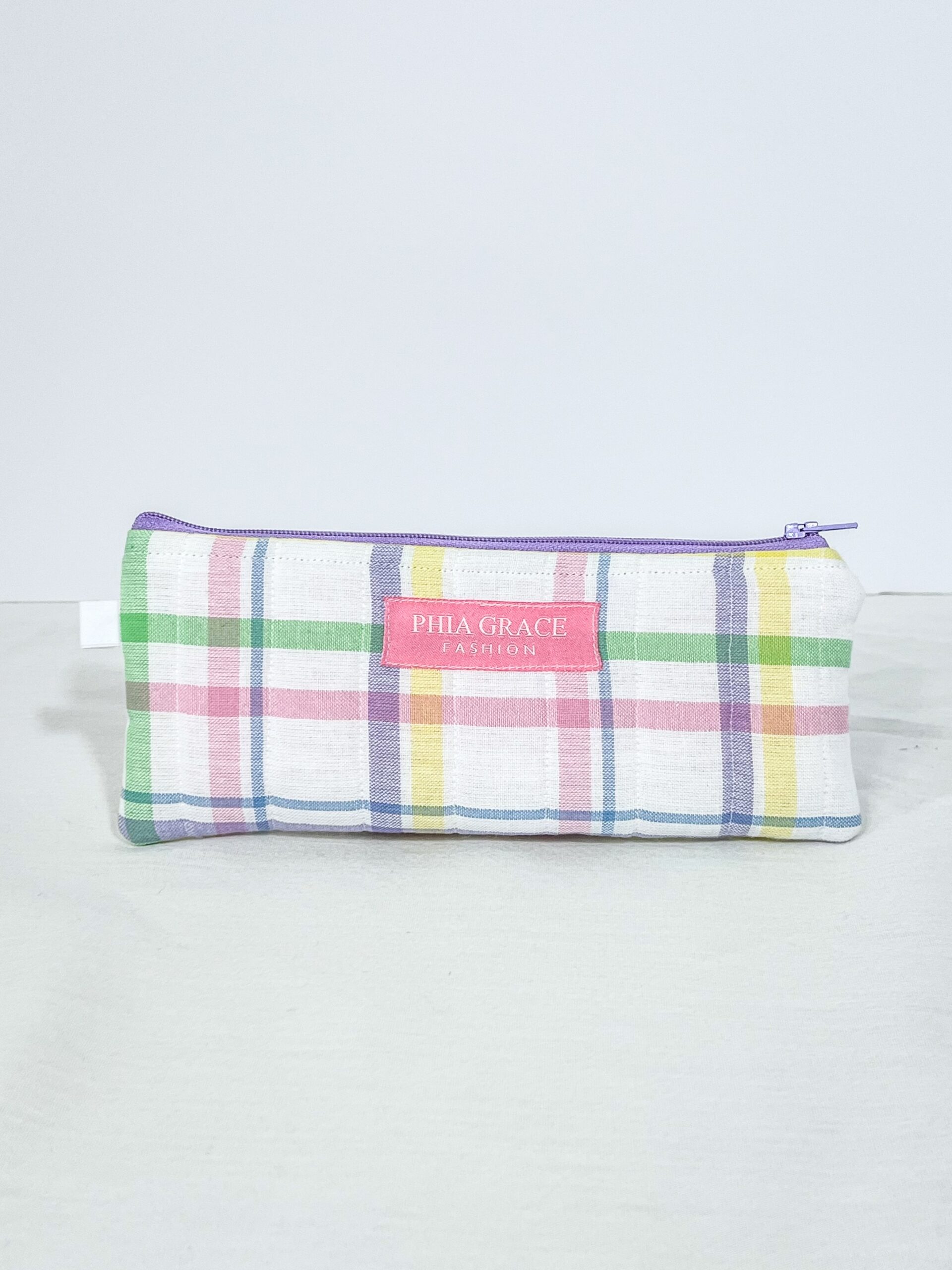 IMG_9031 Pencil Pouch in Pastel Plaid