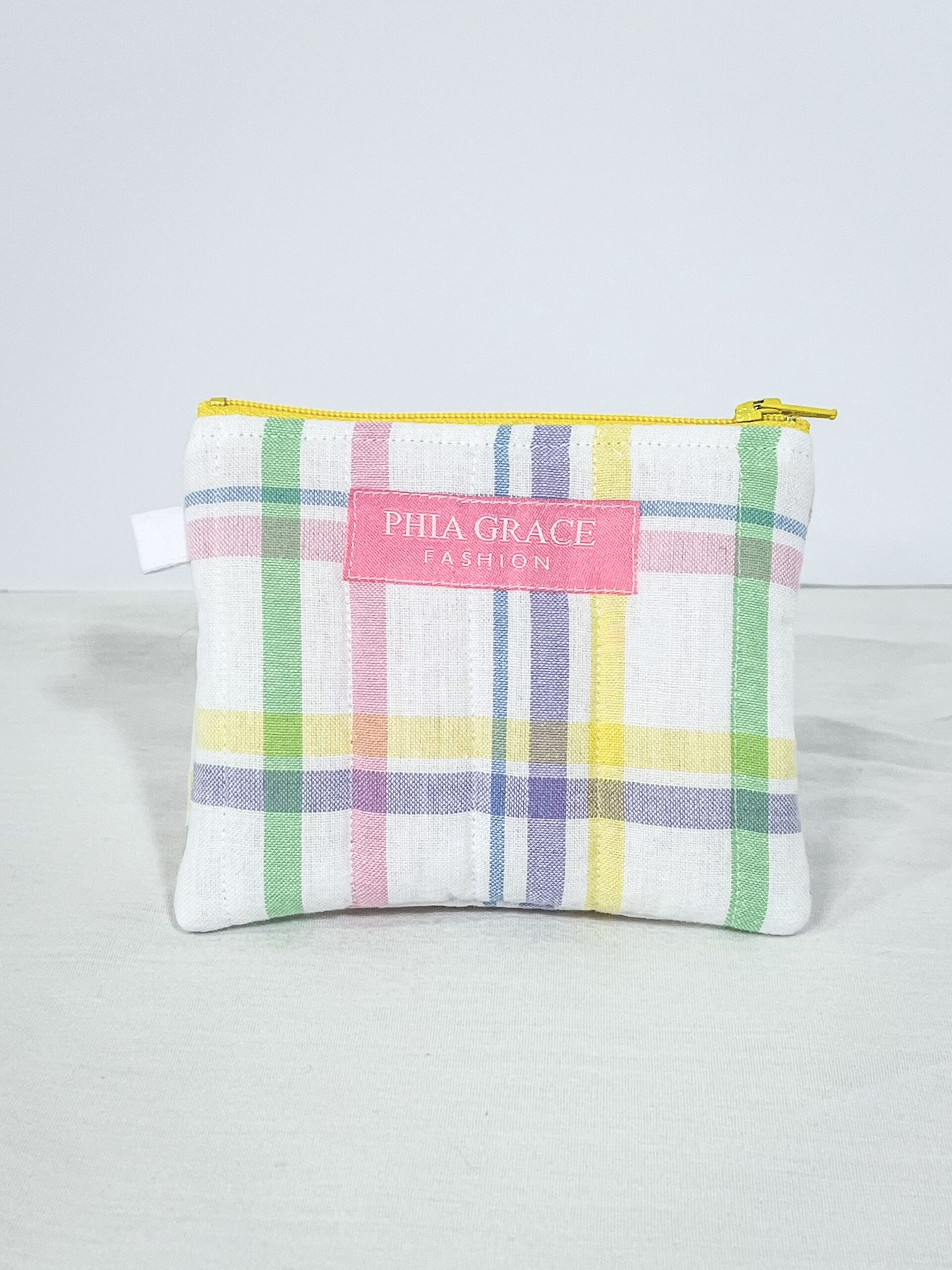 IMG_9033 Keychain Clutch Wallet in Pastel Plaid