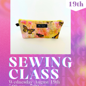 Sewing Class August 19th
