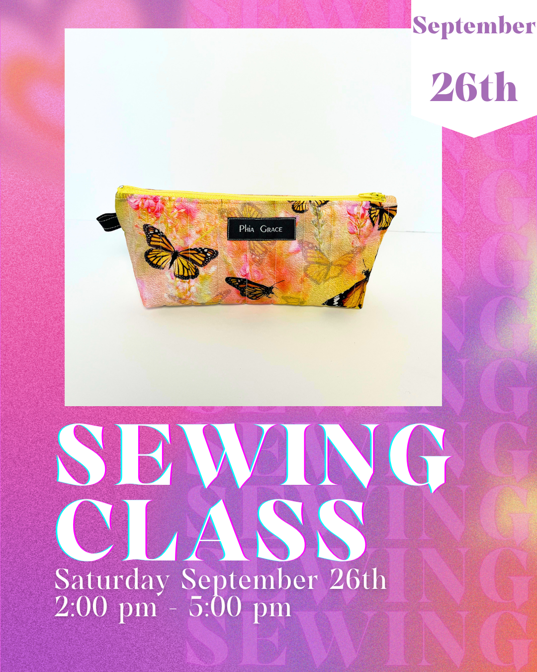 Sewing Class September 26th